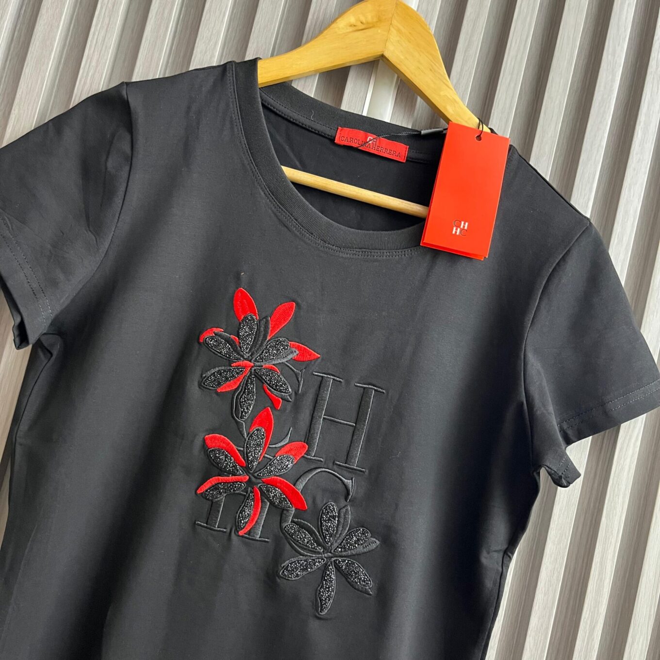 WhatsApp Image 2025-06-14 at 4.35.00 PM Carolina Herrera Black Tshirt For Women