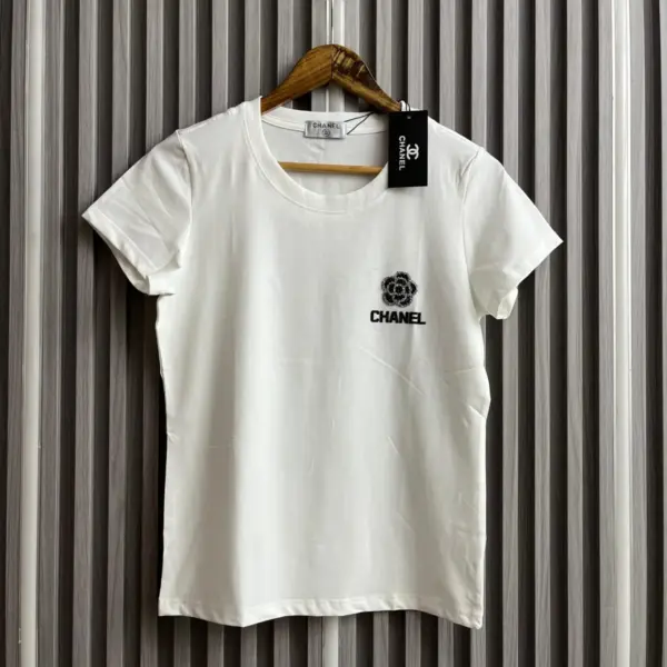 WhatsApp-Image-2025-06-16-at-11.08.02-AM (1) Chanel White Love Tshirt For Women