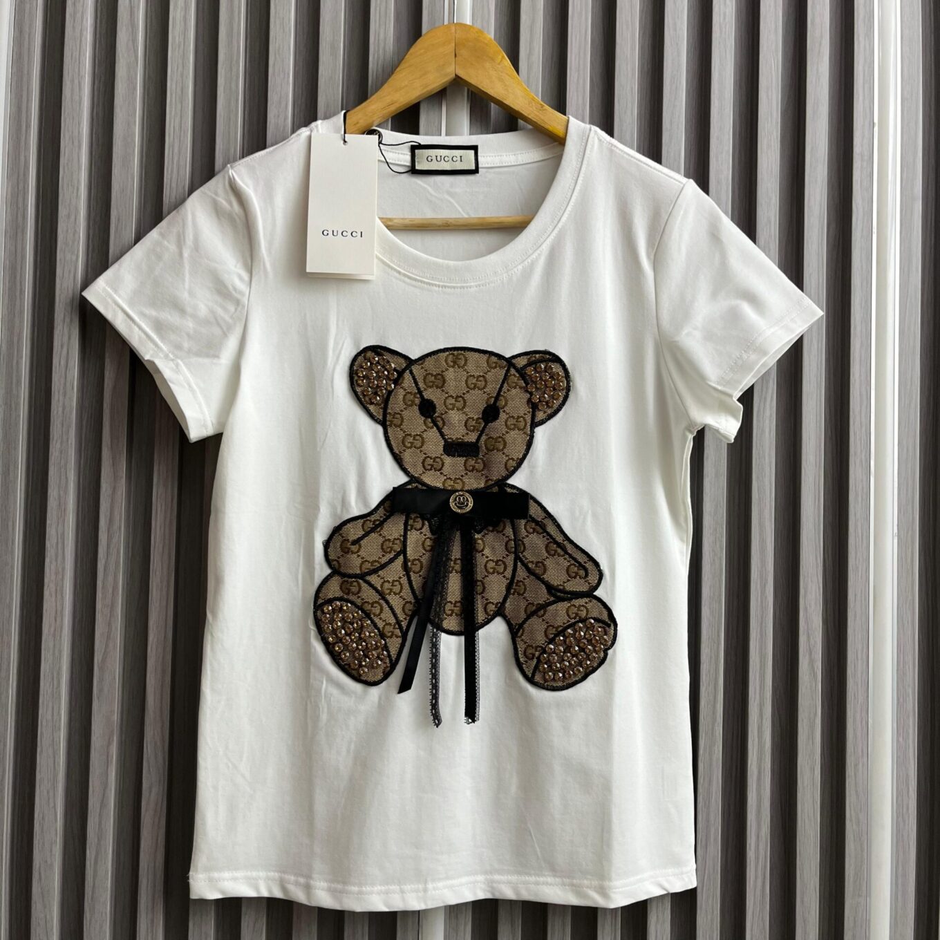WhatsApp Image 2025-06-16 at 11.12.33 AM Gucci Teddy White Tshirt For Women
