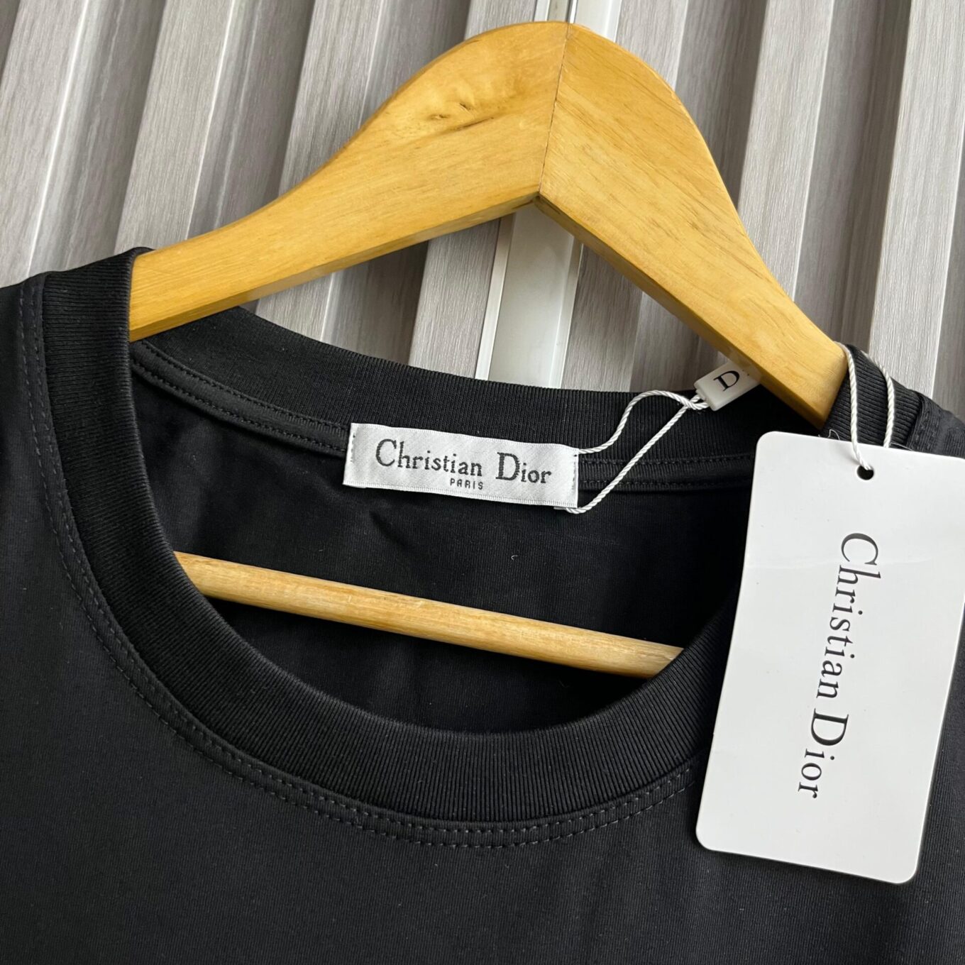 WhatsApp Image 2025-06-16 at 11.25.51 AM (1) Dior Black Monogram T-shirt For Women