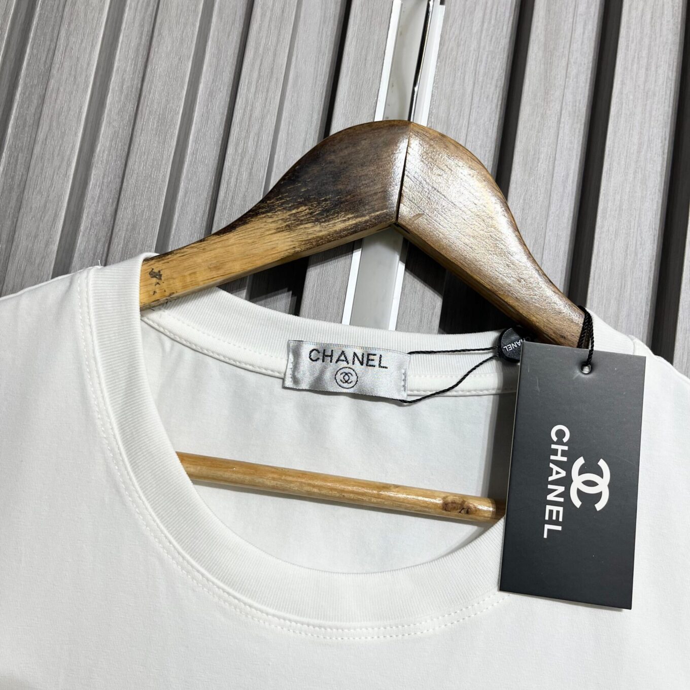 WhatsApp Image 2025-06-16 at 12.37.18 PM Chanel White 3D Logo Tshirt For Women