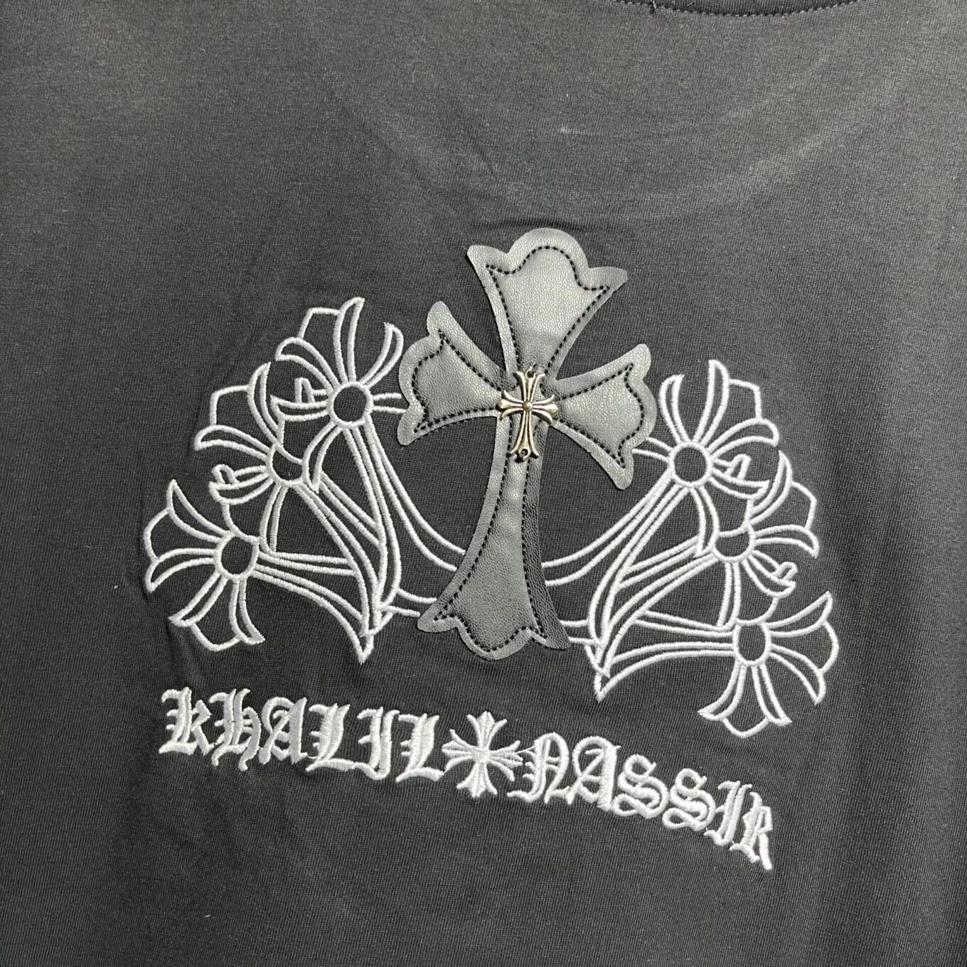 WhatsApp Image 2025-06-16 at 5.59.40 PM (2) Chrome Heart Black Oversized T-shirt