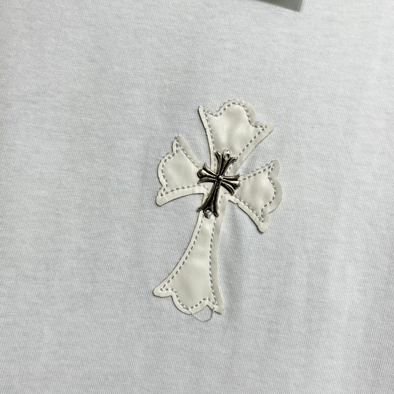 WhatsApp Image 2025-06-16 at 6.02.15 PM (1) Chrome Heart White Oversized T-shirt