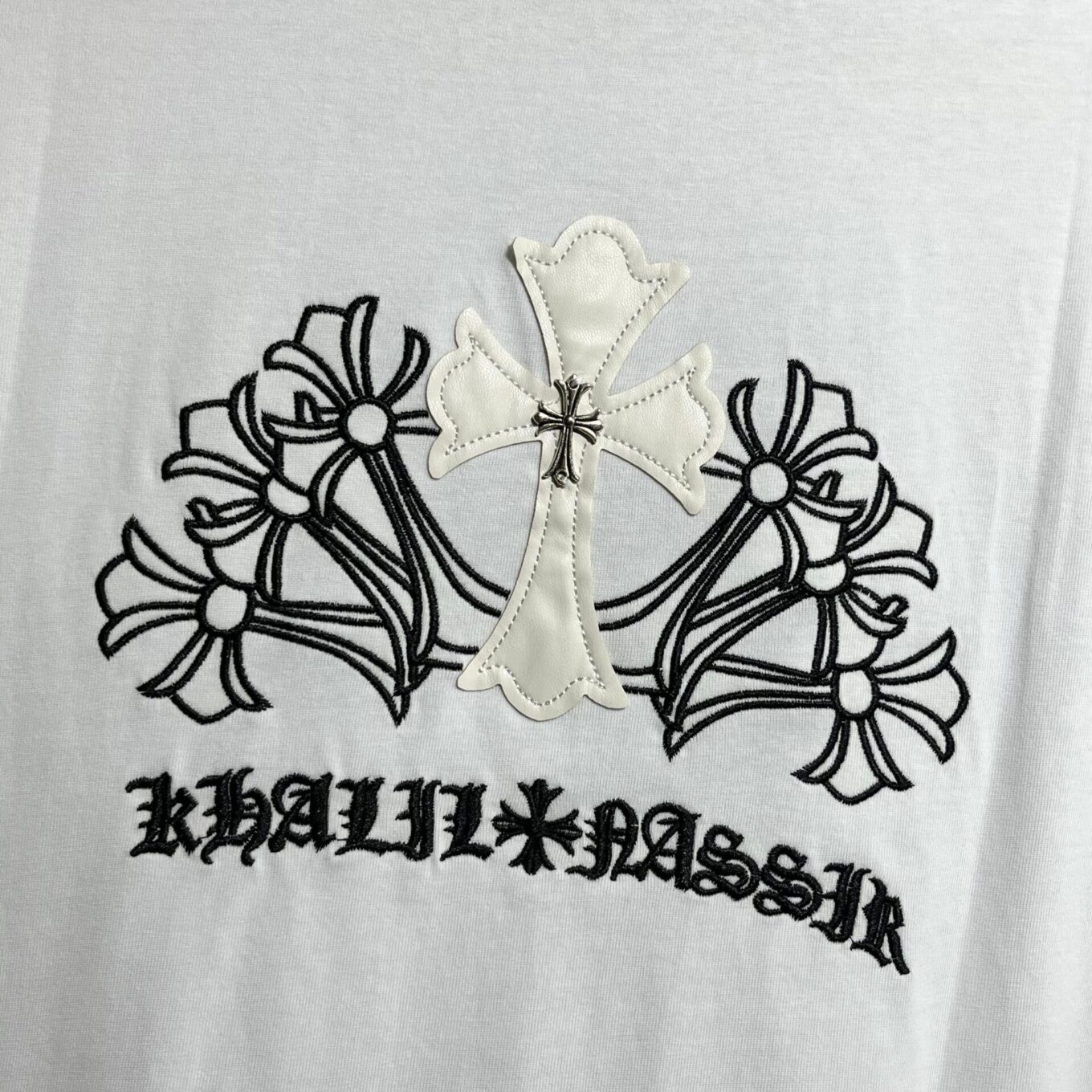 WhatsApp Image 2025-06-16 at 6.02.16 PM Chrome Heart White Oversized T-shirt