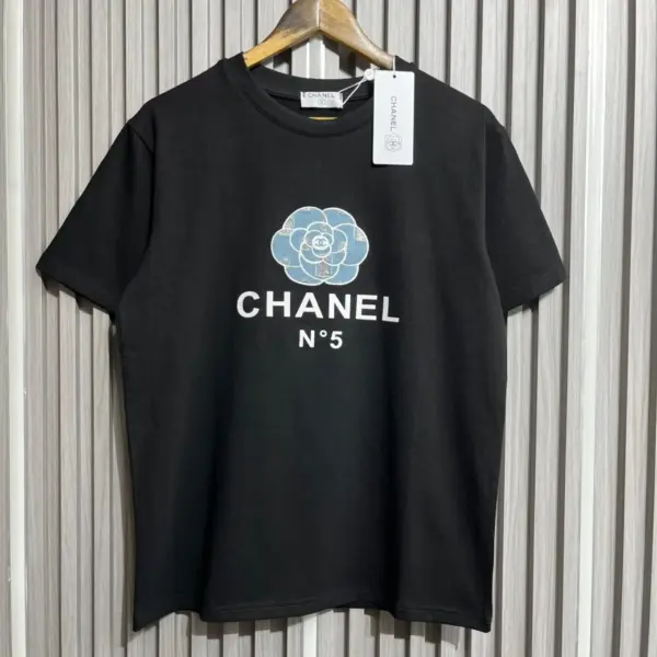WhatsApp-Image-2025-06-17-at-12.00.55-PM Chanel Flower Black Oversized T-shirt For Women