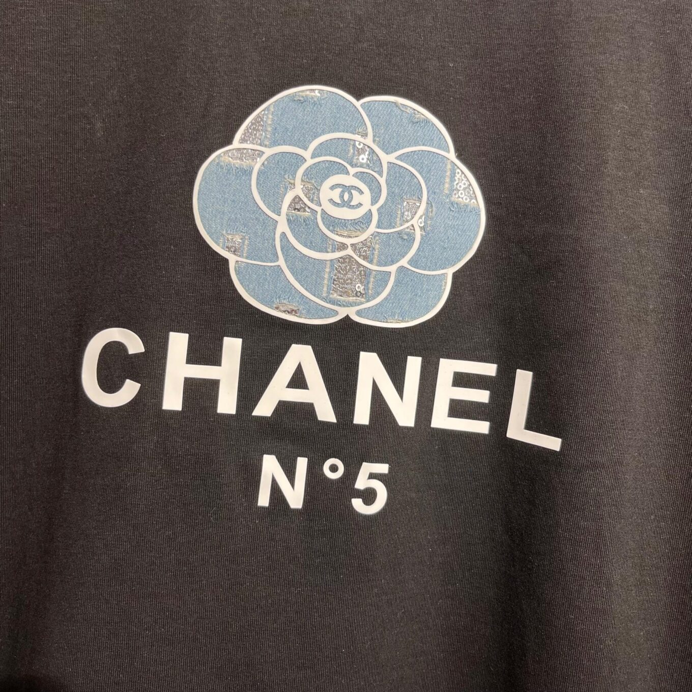 WhatsApp Image 2025-06-17 at 12.00.56 PM Chanel Flower Black Oversized T-shirt For Women