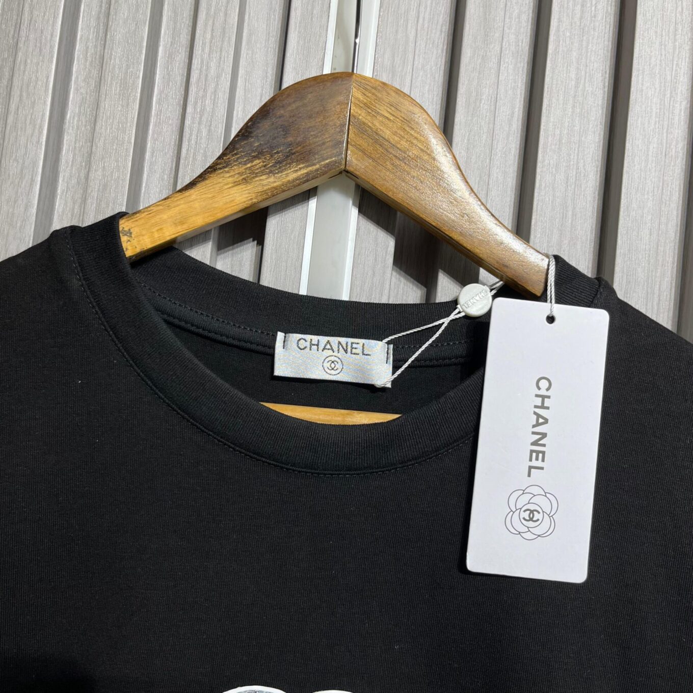 WhatsApp Image 2025-06-17 at 12.01.03 PM Chanel Flower Black Oversized T-shirt For Women