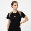 Burberry Black Signature T-shirt For Women