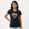 Carolina Herrera Black Love Tshirt For Women