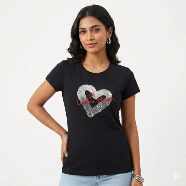 WhatsApp Image 2026-05-13 at 11.13.52 (1) Carolina Herrera Black Love Tshirt For Women