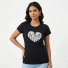 Carolina Herrera Black Love Tshirt For Women