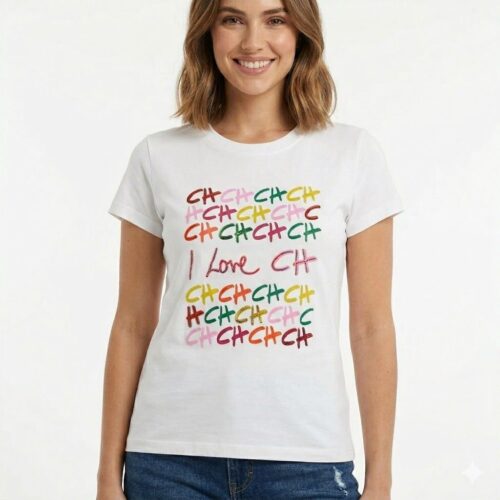 Carolina Herrera White Love Tshirt For Women
