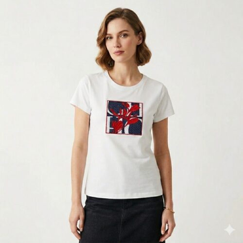 Carolina Herrera White Tshirt For Women