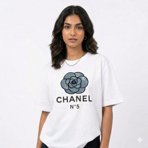 WhatsApp Image 2026-05-13 at 16.18.51 Chanel Flower White Oversized T-shirt For Women