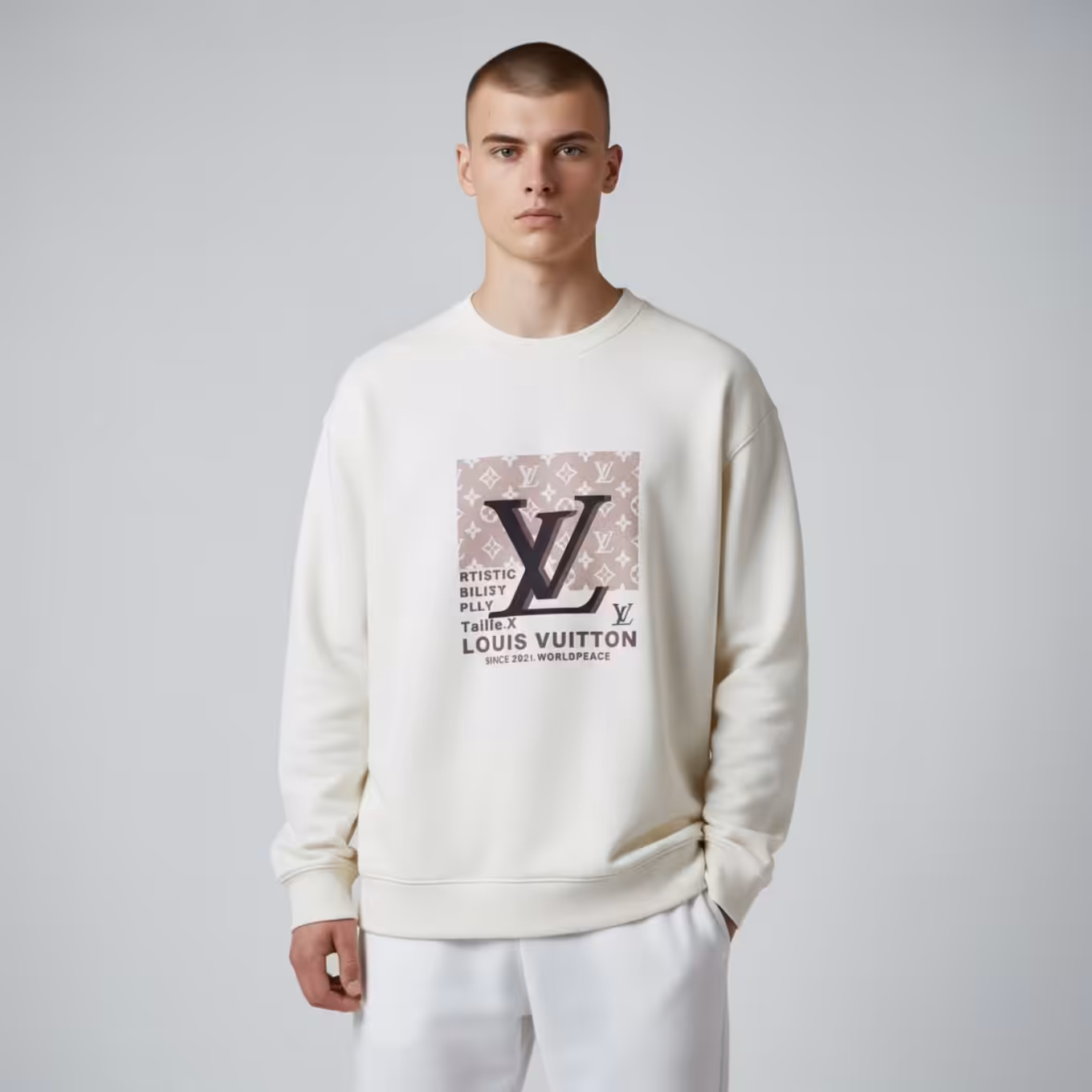 Photoroom_20251119_191203 Louis Vuitton Malletier White Sweatshirt