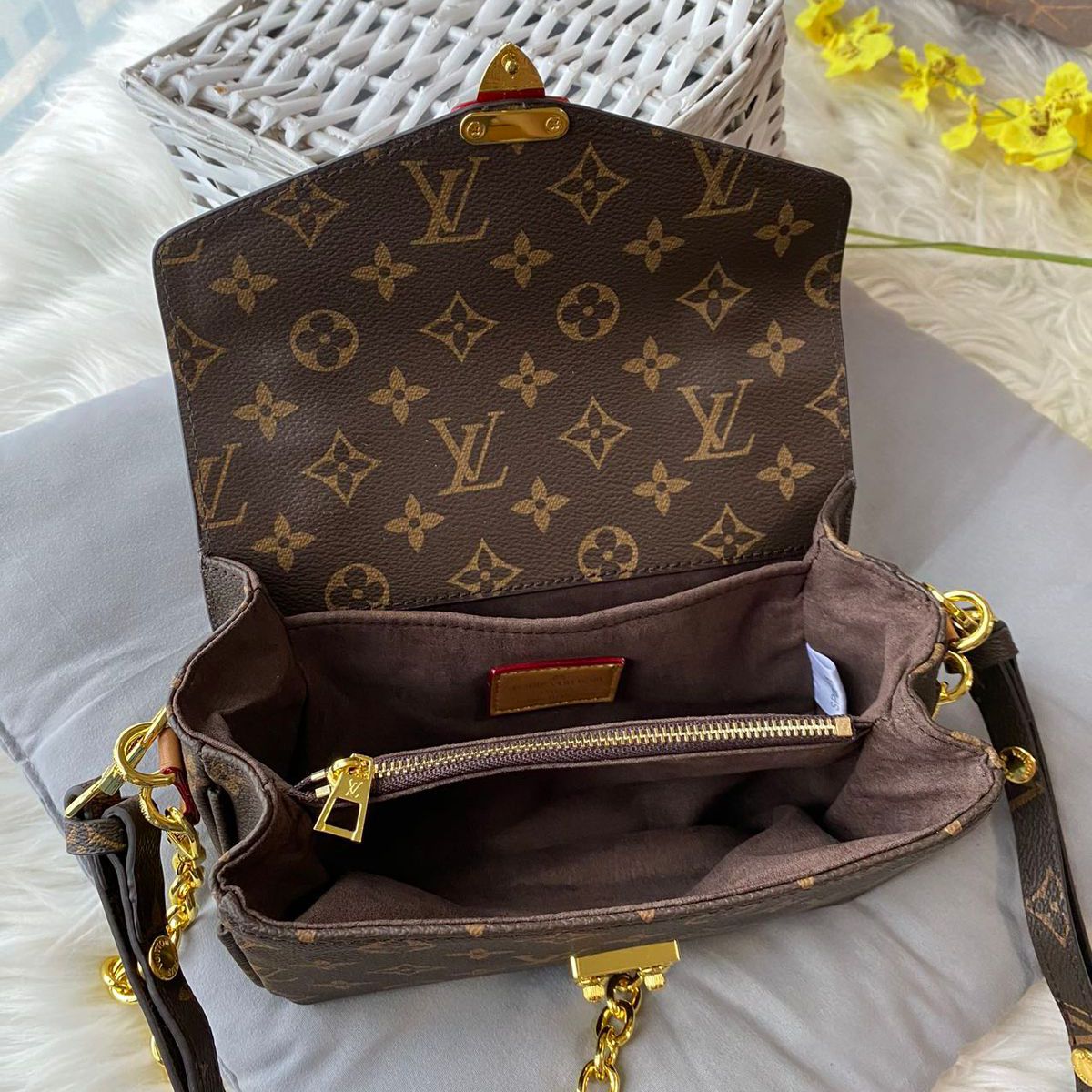WhatsApp Image 2025-07-14 at 4.07.51 PM Louis Vuitton Coffee Monogram Pochette Metis Shoulder Bag (With Box)