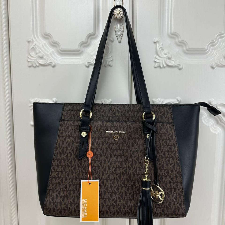 WhatsApp Image 2025-07-14 at 5.18.14 PM Michael Kors Sullivan Coffee Black Tote Bag