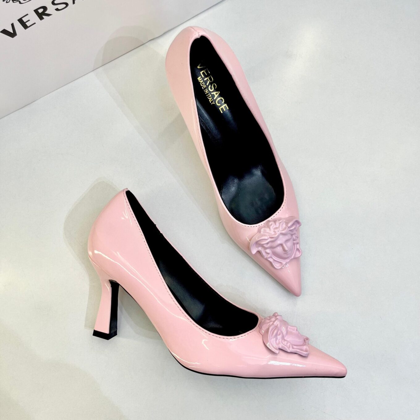 WhatsApp Image 2025-08-05 at 1.26.41 PM (2) Versace La Medusa Pink Pump