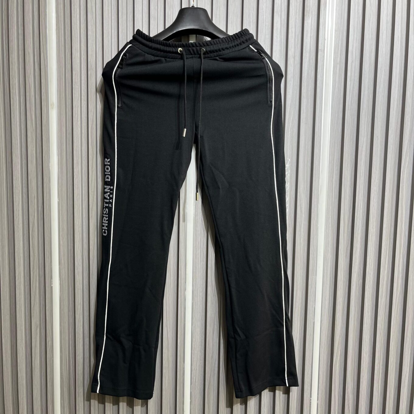 WhatsApp Image 2025-08-06 at 6.10.41 PM Christian Dior Women's Black Co-ord Set with White Piping