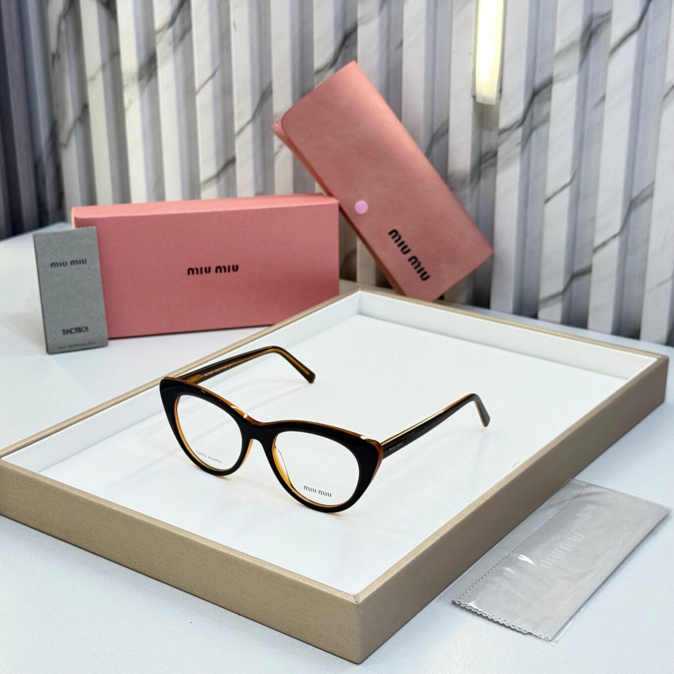WhatsApp Image 2025-08-17 at 4.43.19 PM Miu Miu Cat Eye Women Black Optical Frame