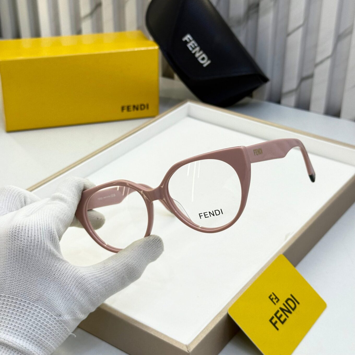 WhatsApp Image 2025-08-17 at 5.03.24 PM (1) Fendi Pink Cateye Women's Eyeglasses