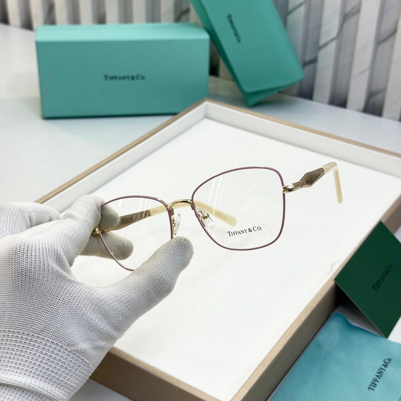 WhatsApp Image 2025-08-17 at 5.15.42 PM Tiffany & Co. Gold Pink Women's Eyeglasses