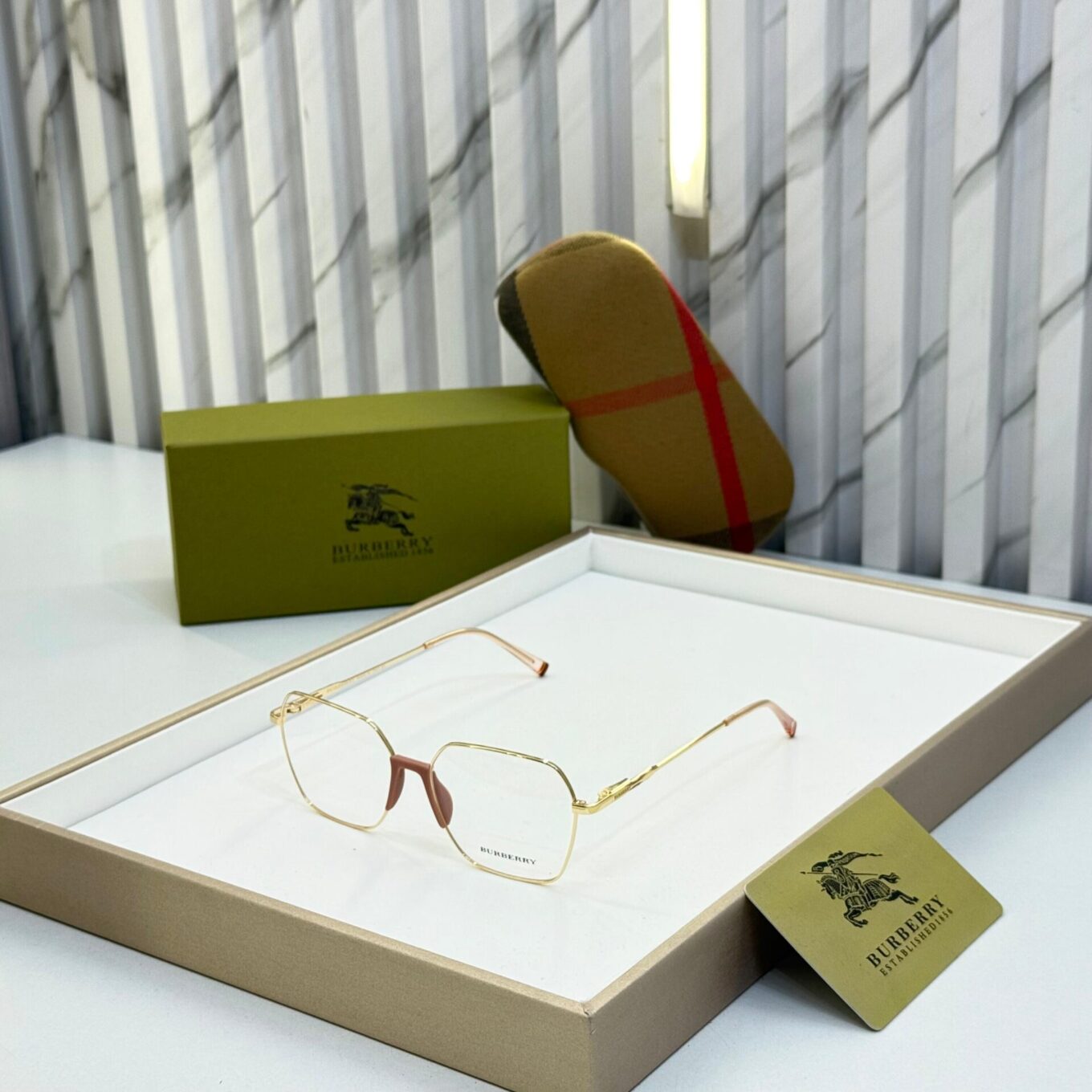 WhatsApp Image 2025-08-17 at 6.27.28 PM Burberry Hexagon Unisex Eyeglasses
