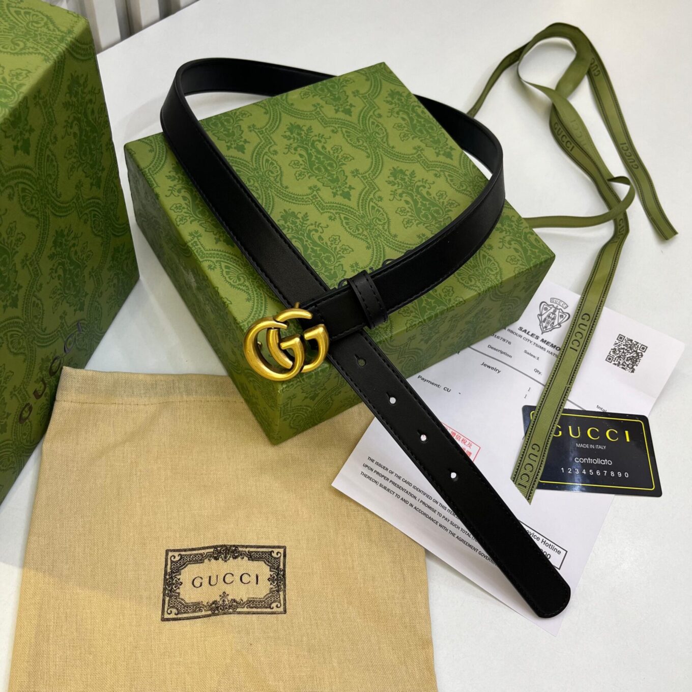 WhatsApp Image 2025-08-22 at 7.58.15 PM Gucci GG Slim Black Belt