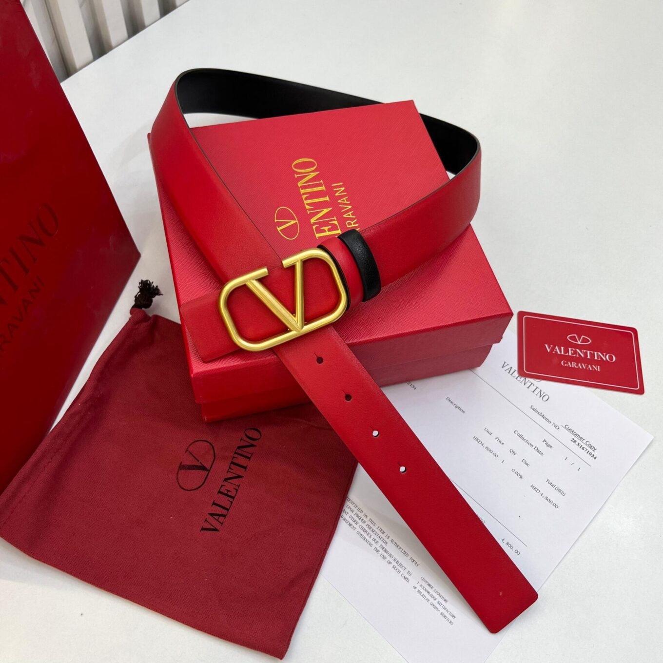 WhatsApp Image 2025-08-23 at 12.42.20 AM Valentino Garavani Black and Red Reversible Belt