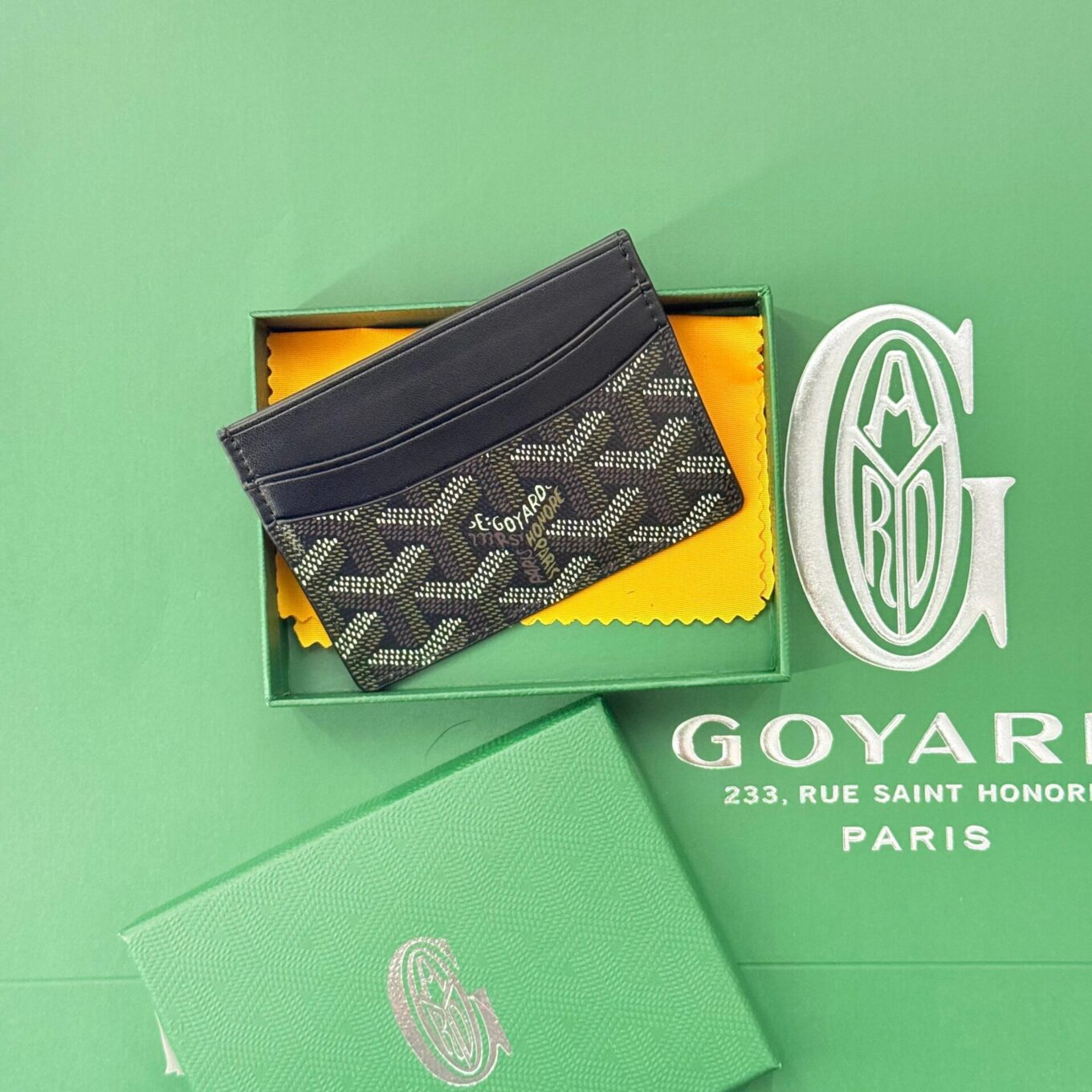 WhatsApp Image 2025-08-24 at 1.45.47 PM Goyard Saint Sulpice Black Color Card Holder Wallet (With Box)