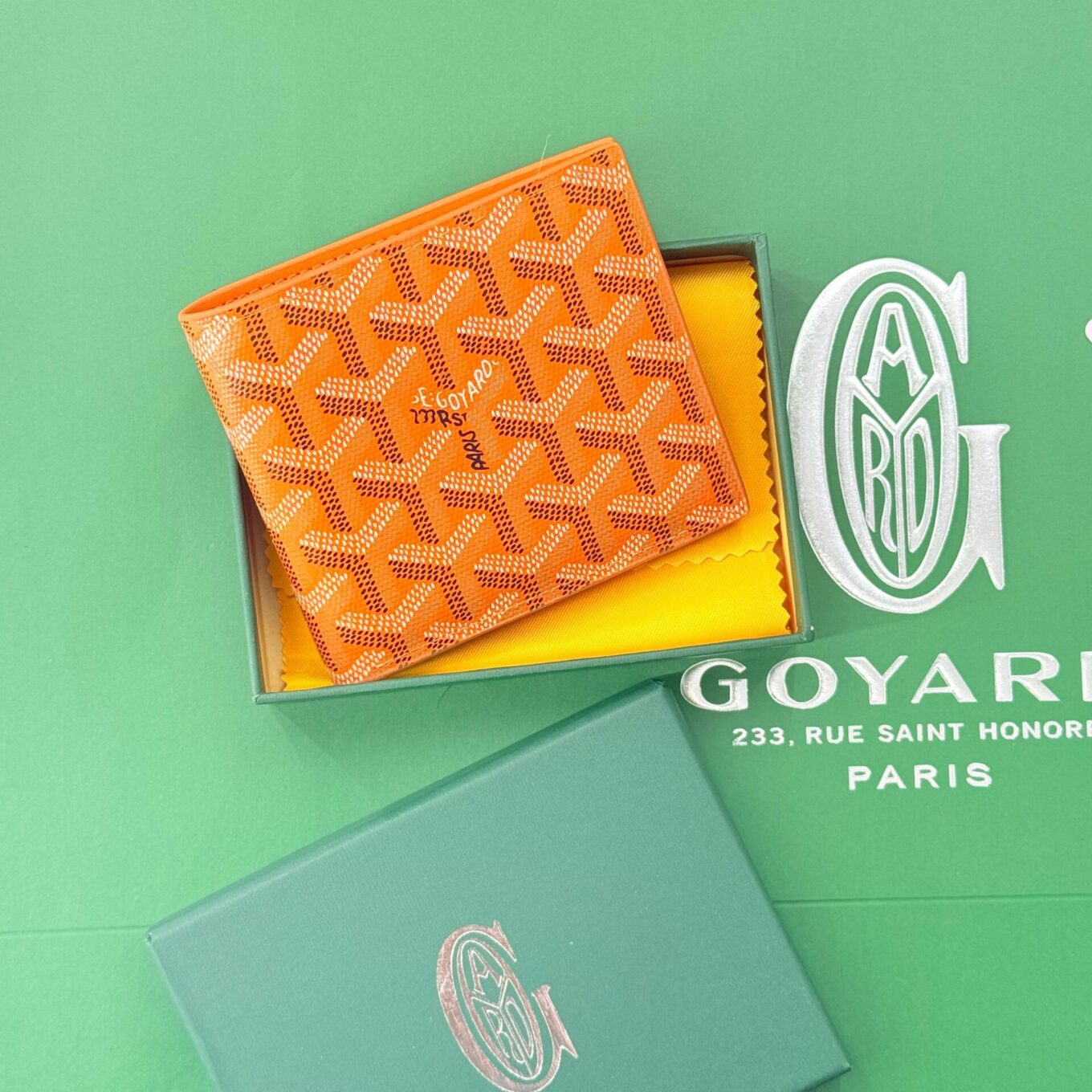 WhatsApp Image 2025-08-24 at 1.58.35 PM Goyard Victoire Orange Color Wallet (With Box)