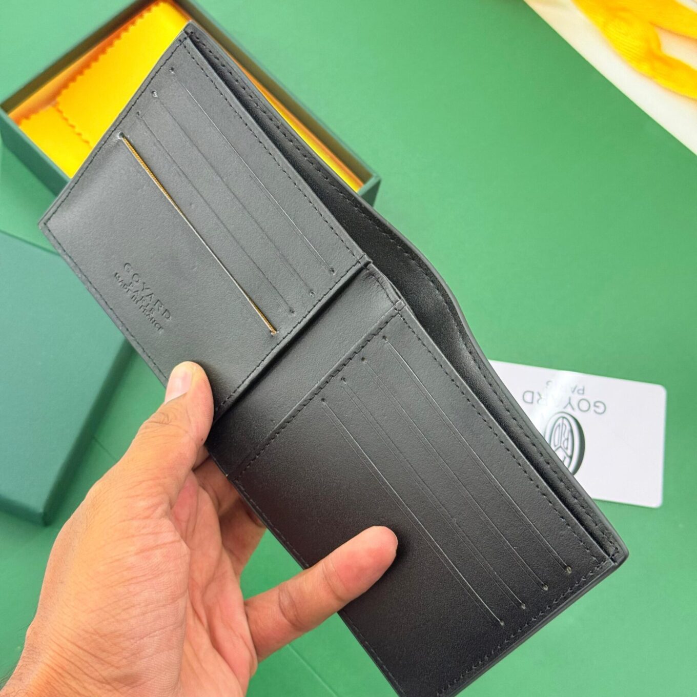 WhatsApp Image 2025-08-24 at 2.02.36 PM Goyard Victoire Black Color Wallet With Box (With Box)