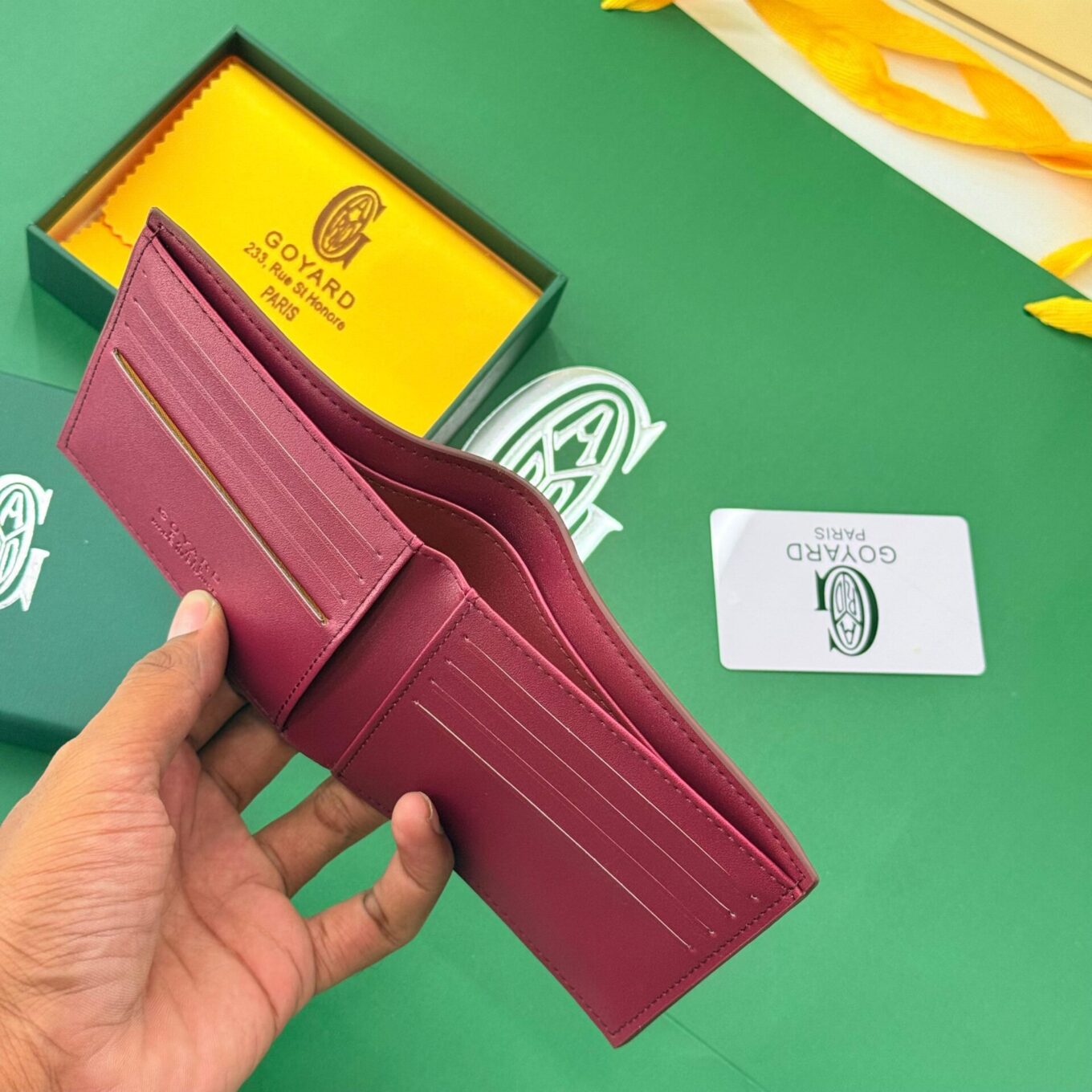 WhatsApp Image 2025-08-24 at 2.03.20 PM Goyard Victoire Red Color Wallet With Box (With Box)
