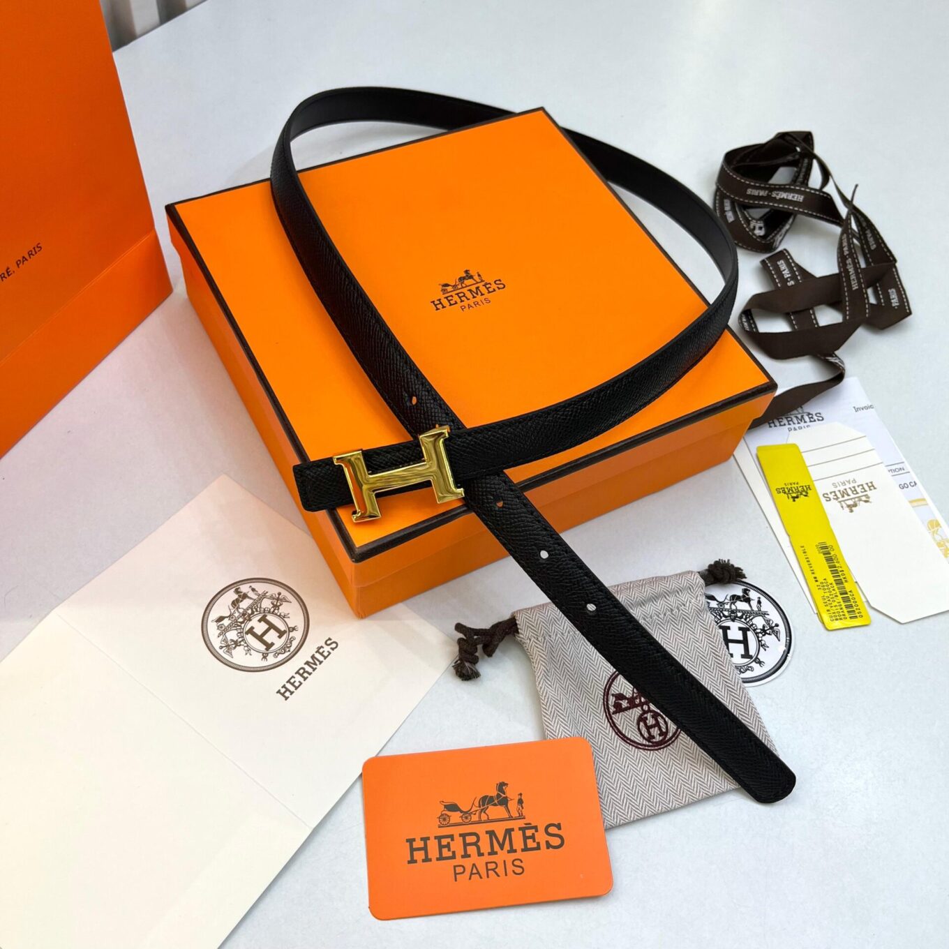 WhatsApp Image 2025-08-26 at 11.06.56 AM Hermès Constance H Buckle Black Belt