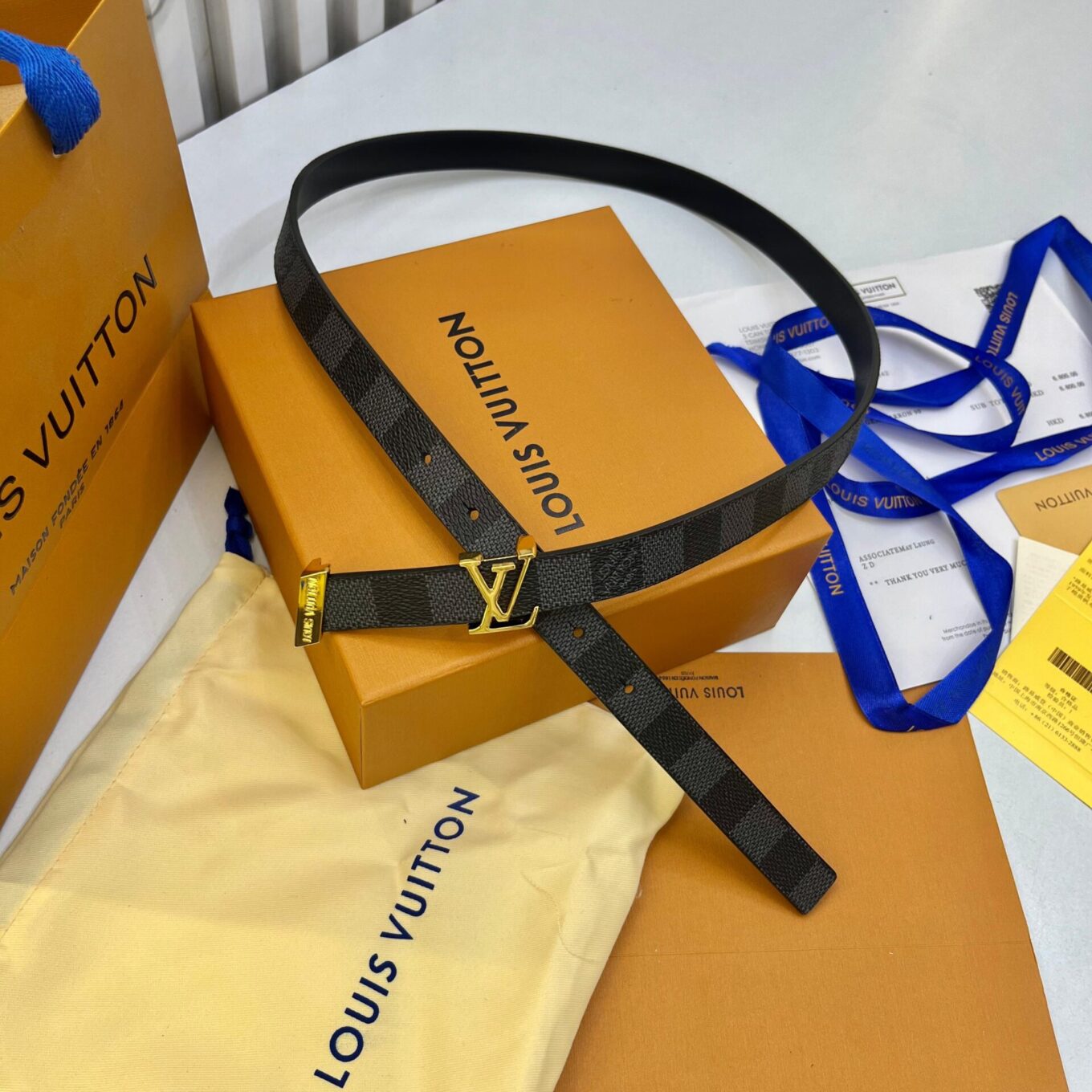 WhatsApp Image 2025-08-26 at 12.48.32 AM Louis Vuitton Initiales Damier Graphite Canvas Women's Belt