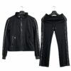 Christian Dior Women's Black Co-ord Set with White Piping