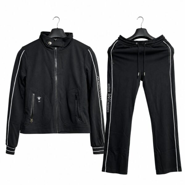 WhatsApp Image 2026-06-04 at 11.53.52 Christian Dior Women's Black Co-ord Set with White Piping