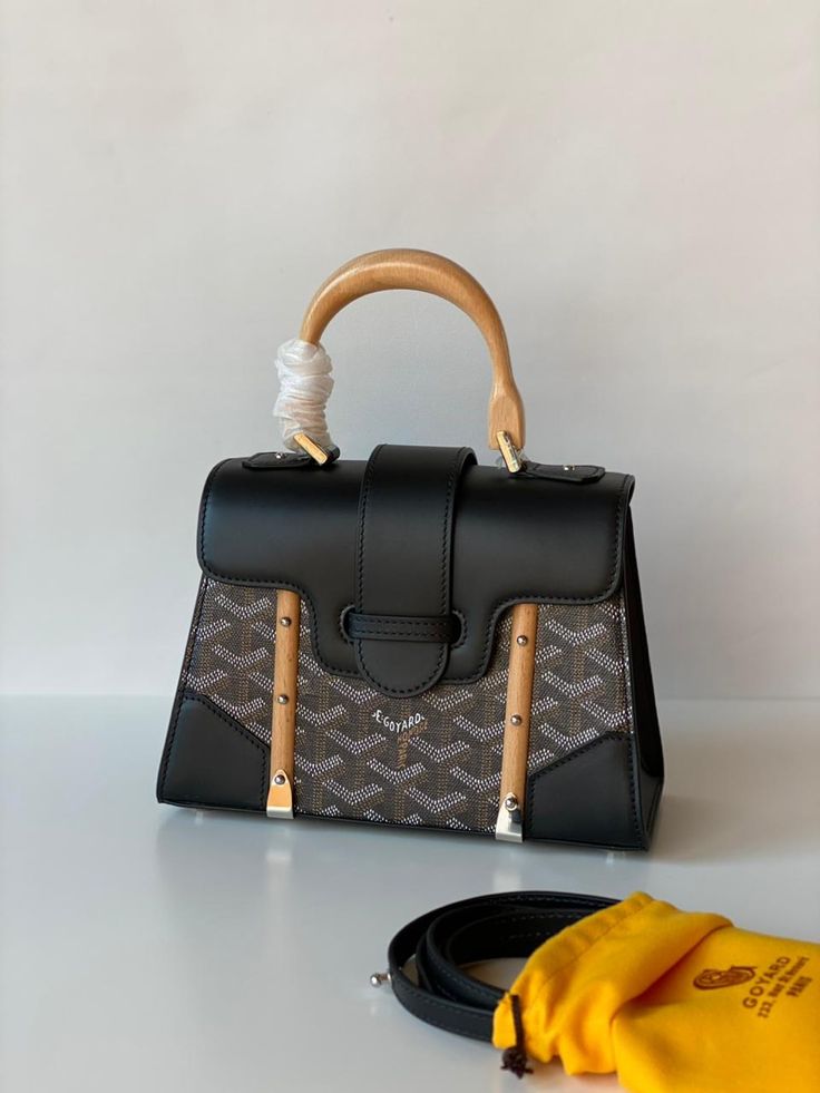 WhatsApp Image 2025-09-02 at 6.09.29 PM (1) Goyard Saigon Black Hand Bag (With Box)