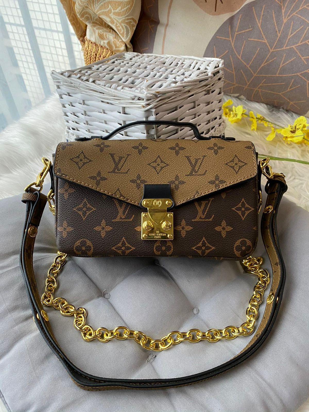 WhatsApp Image 2025-09-06 at 11.34.53 PM Louis Vuitton Coffe Brown Monogram Pochette Metis Shoulder Bag (With Box)