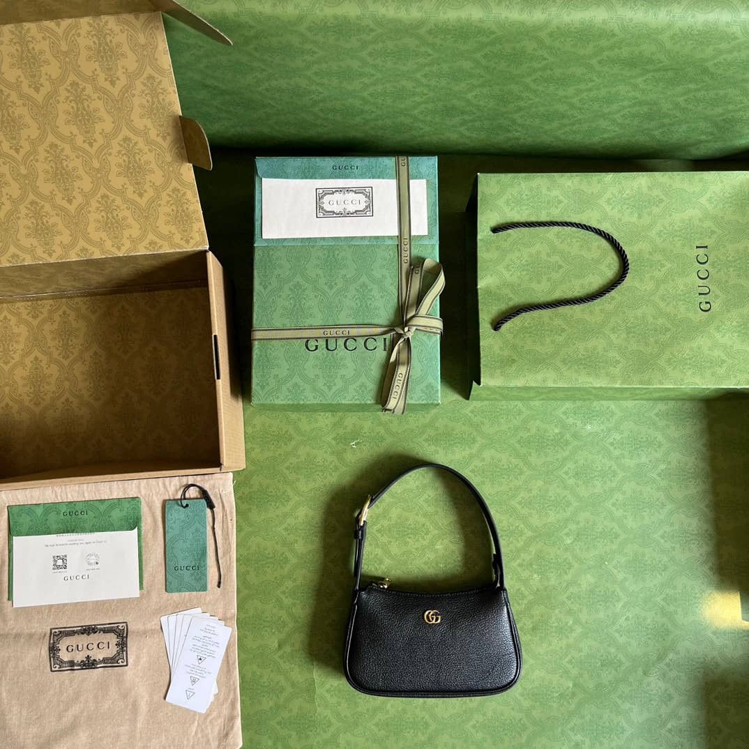 WhatsApp Image 2025-09-07 at 1.18.33 AM (1) Gucci Aphrodite Black Premium Shoulder Bag (With Box)