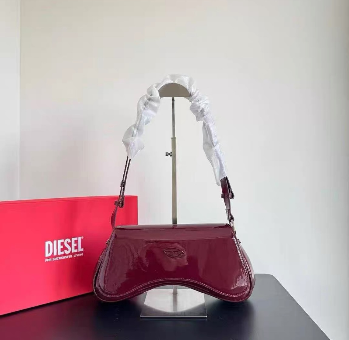 WhatsApp Image 2025-09-07 at 12.24.16 AM Diesel Play Wine Crossbody Bag (With Box)
