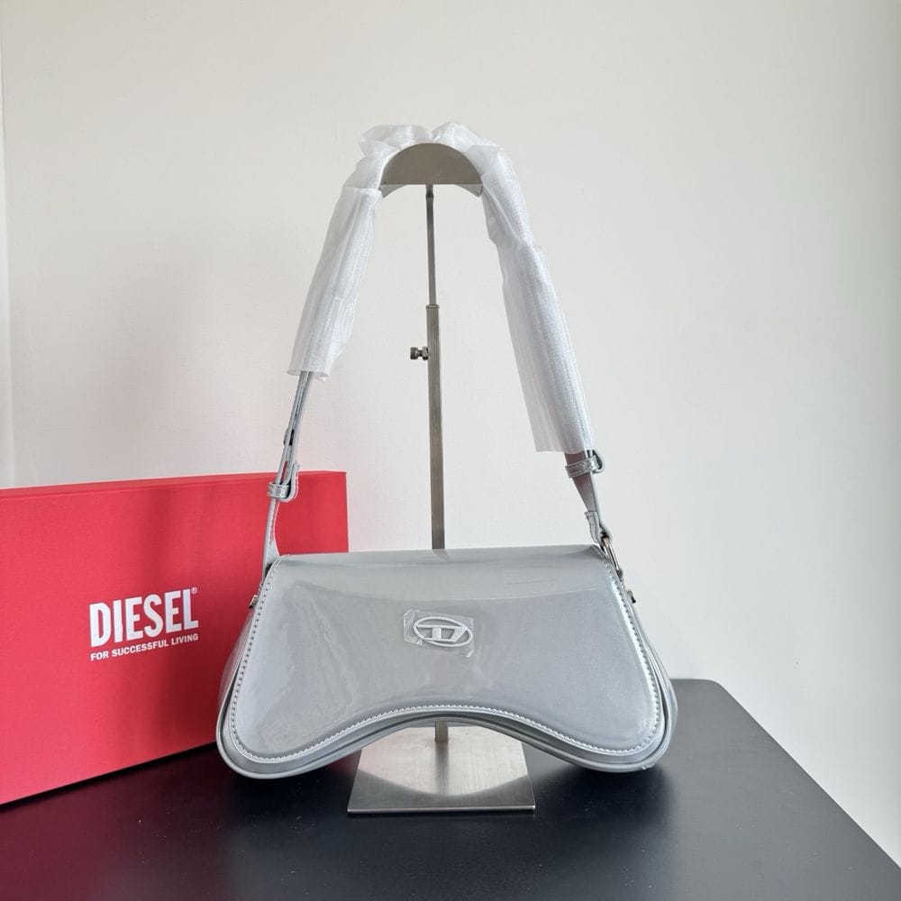 WhatsApp Image 2025-09-07 at 12.25.20 AM Diesel Play Silver Crossbody Bag (With Box)