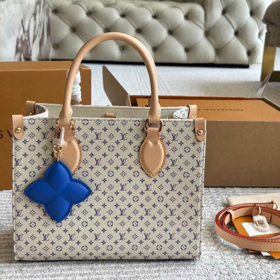 WhatsApp Image 2025-09-08 at 5.08.43 PM Louis Vuitton On The Go PM Beige Tote (With Double Box Packaging)