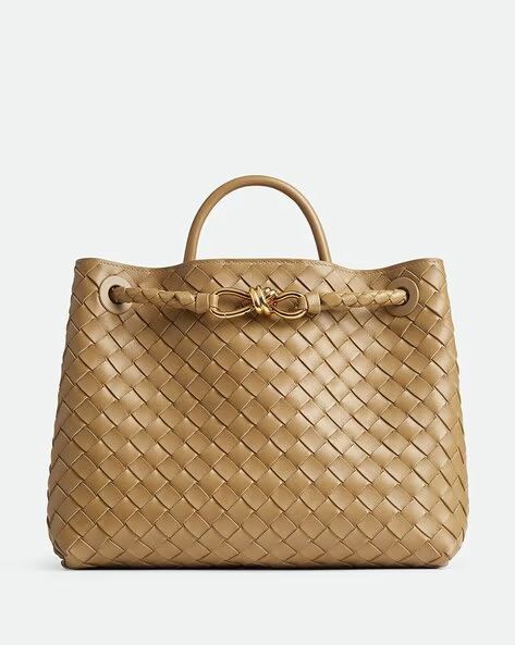 Bottega Veneta Andiamo Khaki Handbag