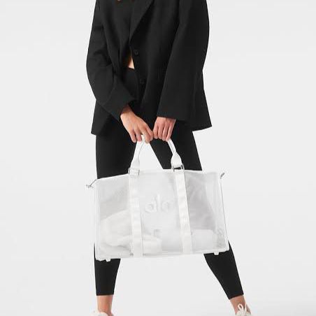 WhatsApp Image 2025-09-10 at 5.17.37 PM Alo Yoga Sheer White Duffle Bag