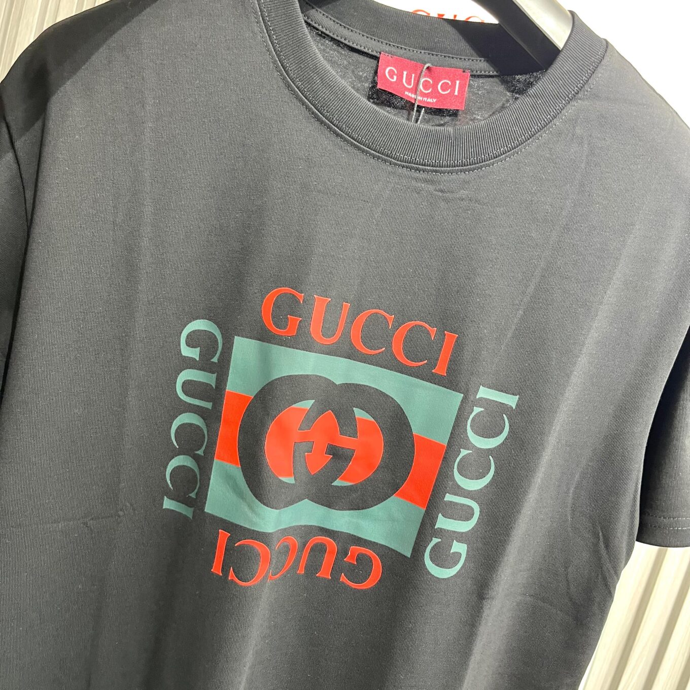 WhatsApp Image 2025-09-12 at 4.03.33 PM (1) Gucci Printed Black Tshirt For Men