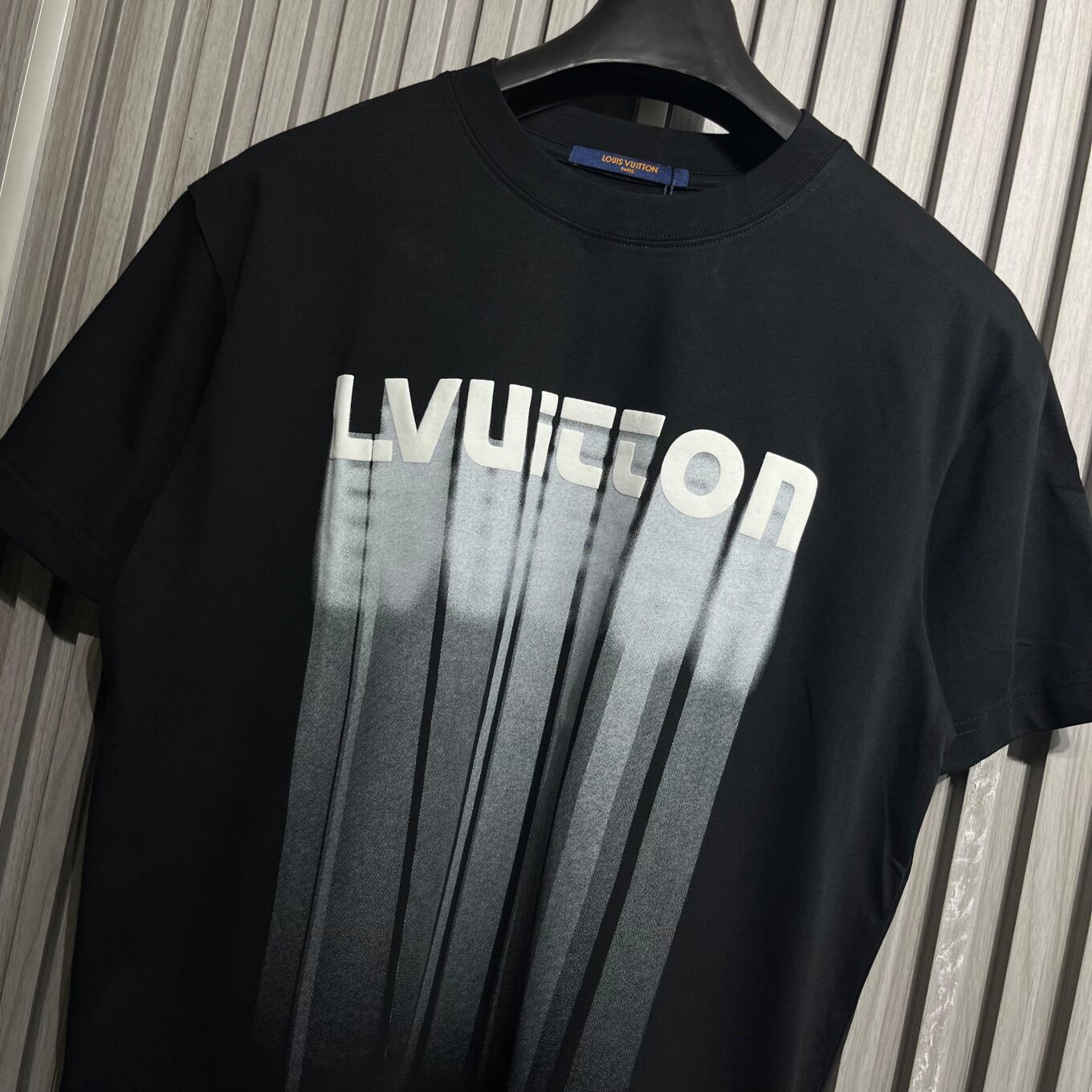 WhatsApp Image 2025-09-12 at 4.28.26 PM Louis Vuitton Black Gradient Logo T-Shirt For Men