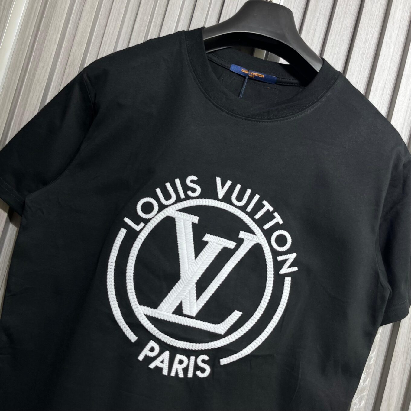 WhatsApp Image 2025-09-13 at 1.31.37 PM (1) Louis Vuitton Black Logo T-Shirt For Men