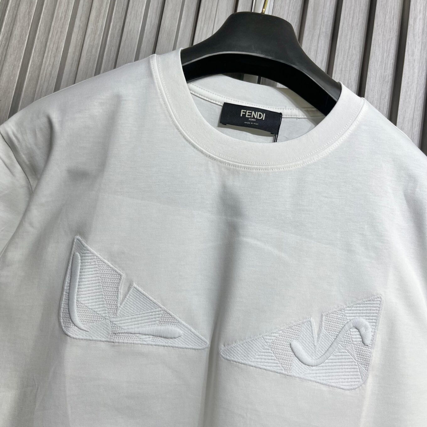 WhatsApp Image 2025-09-13 at 2.54.18 PM (1) Fendi Kan I White T-Shirt For Men
