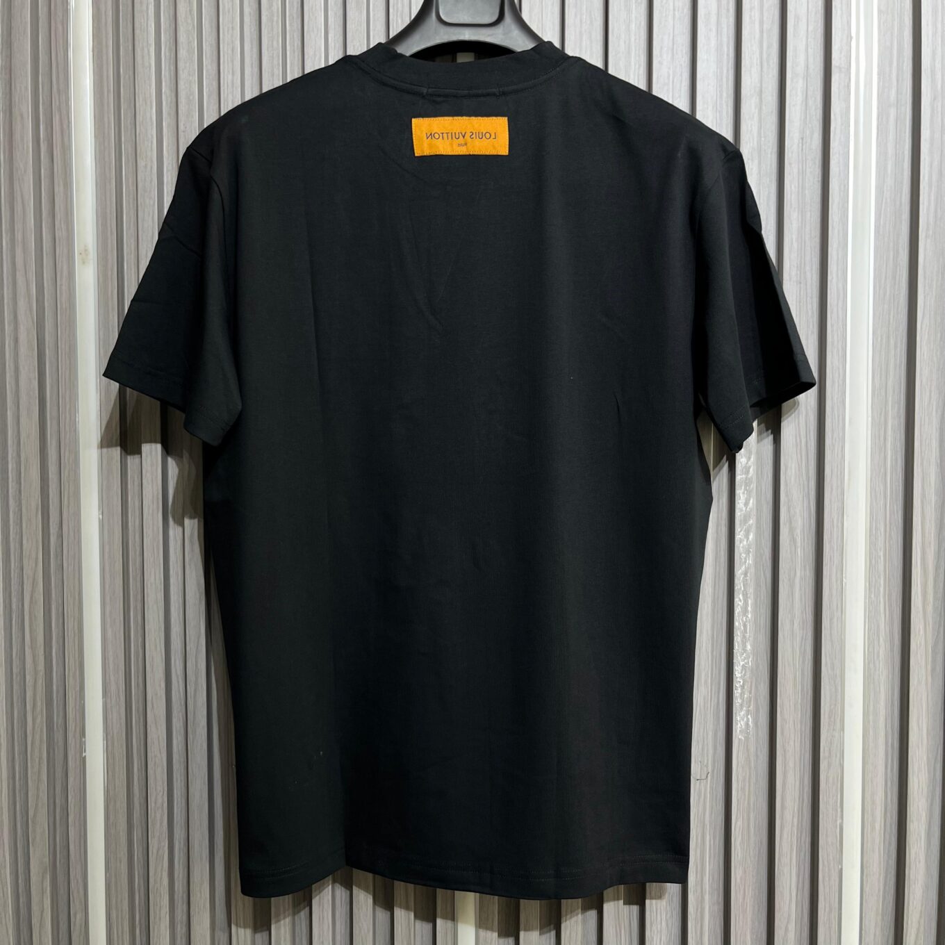WhatsApp Image 2025-09-13 at 3.37.17 PM (2) Louis Vuitton Classic Logo Black T-Shirt For Men